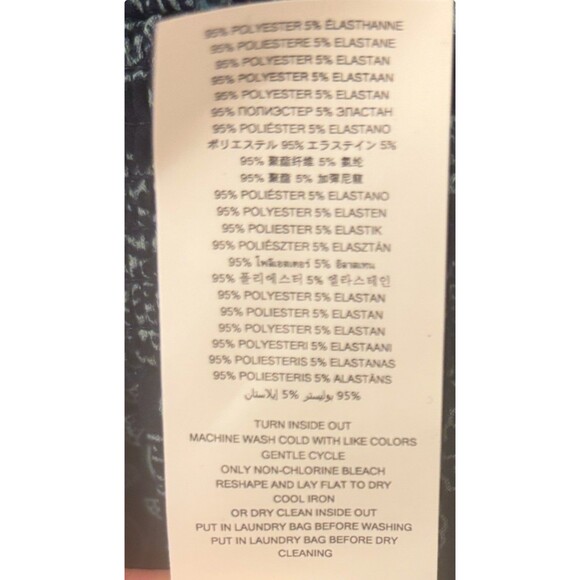 Micheal Kors multiprint navy sea green dress - Picture 7 of 10